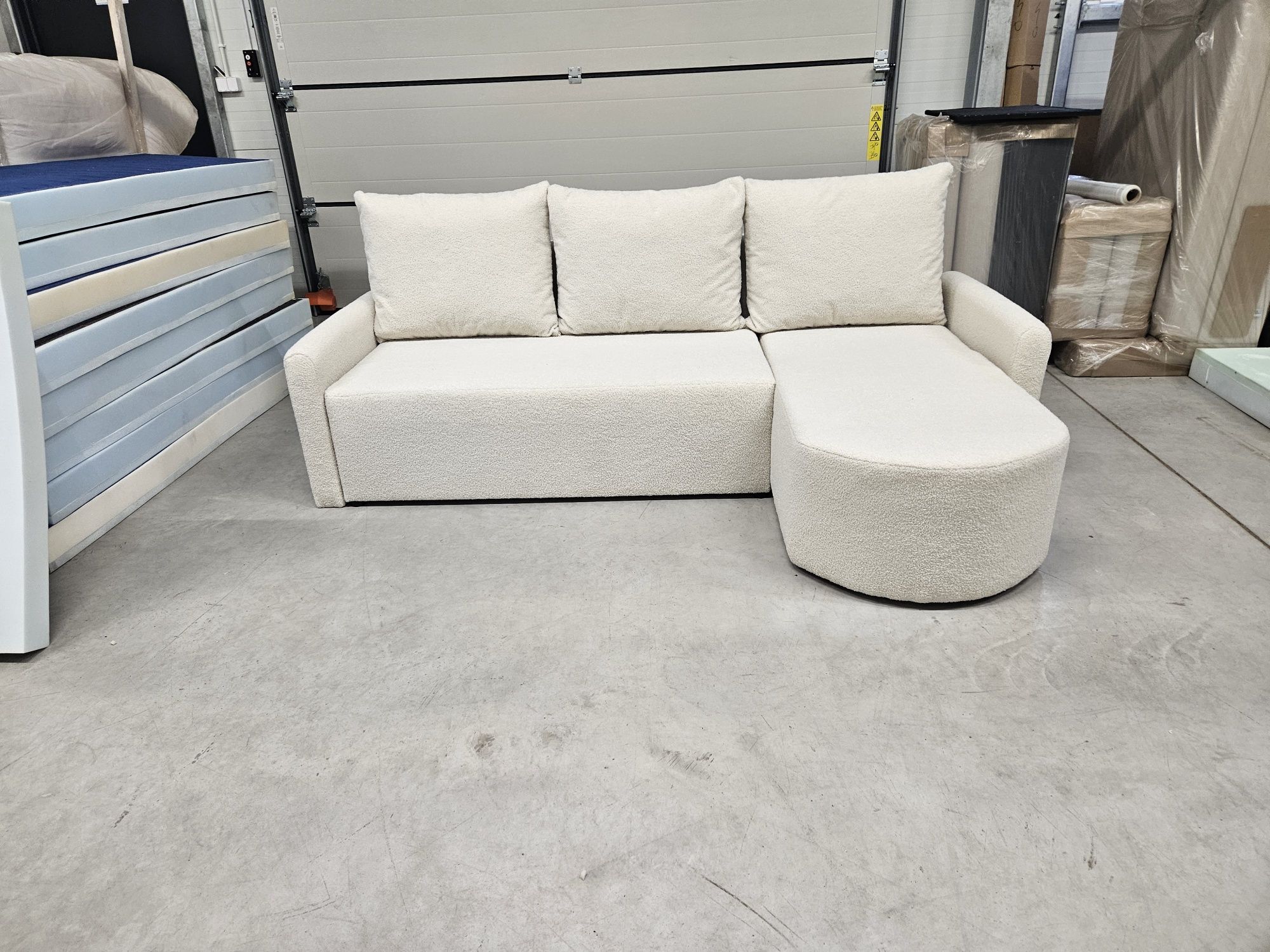 Narożnik Rozkładany Sofa Kanapa Pojemnik Dostawa