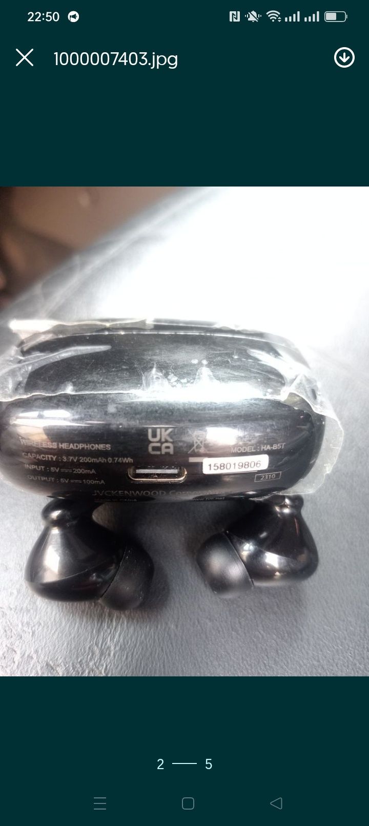 Наушники беспроводные jvc ha-b5t
