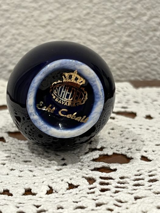 Вінтажна ваза Schedel Bavaria Echt Cobalt Berlin