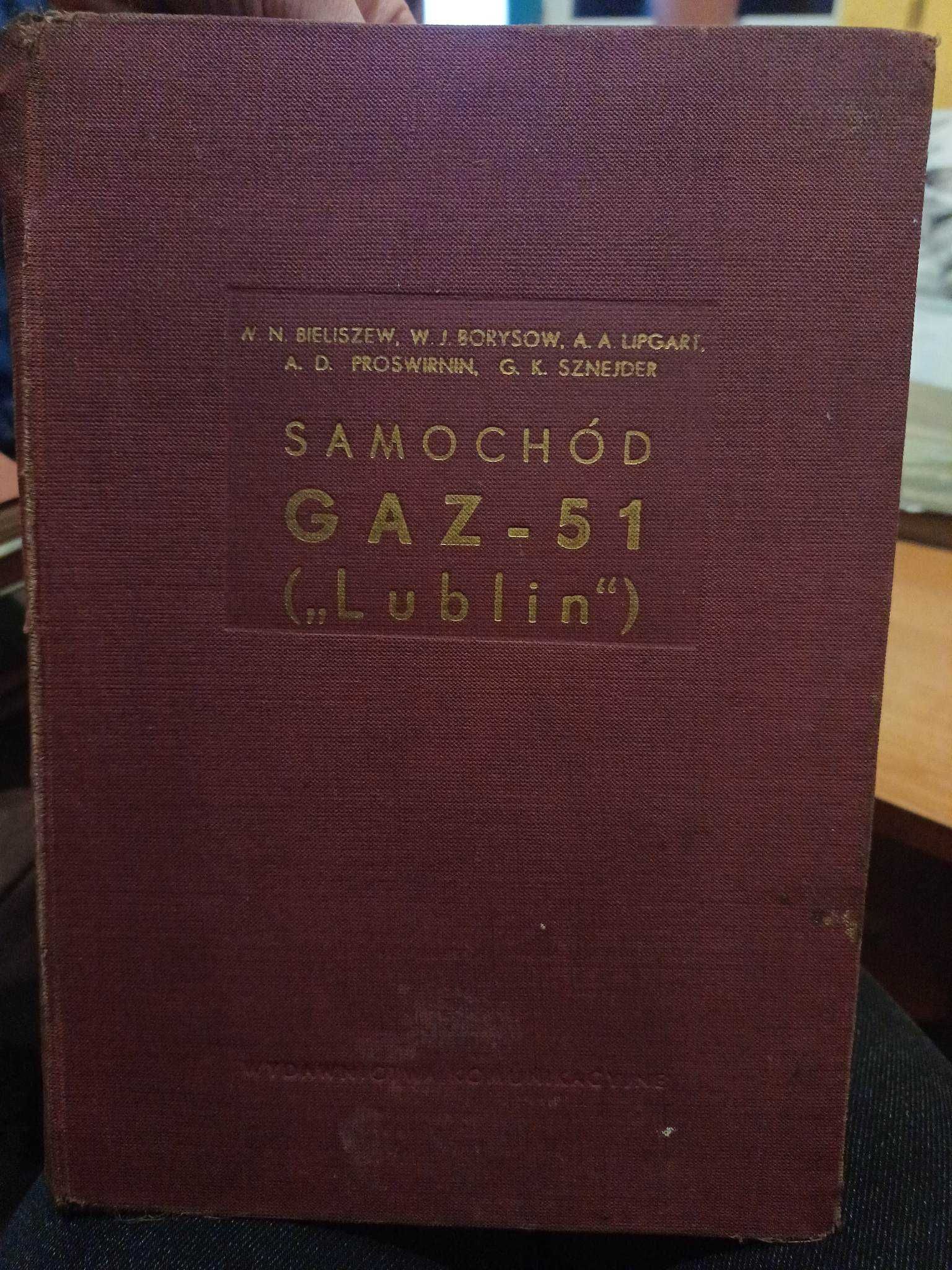 Samochód (Gaz-51) "Lublin" oryginalna instrukcja obsługi 1954r.