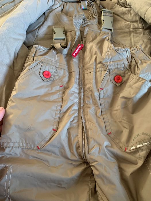 Zestaw zimowy dla chłopca kombinezon rozmiar 80