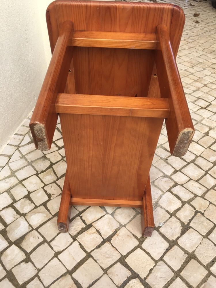 Mesa de apoio madeira maciça