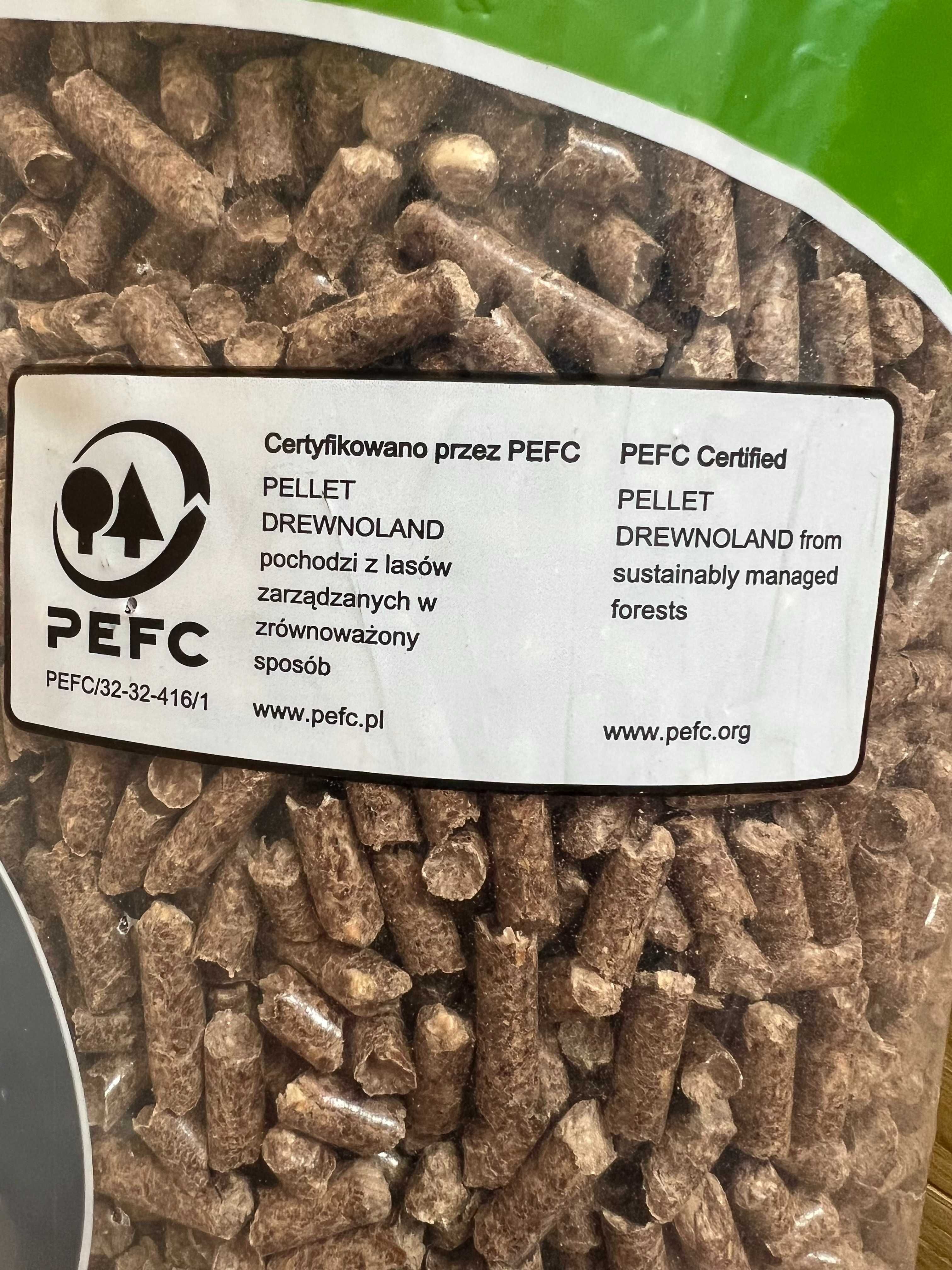 PELLET drzewny najwyższa jakość wysokokaloryczny DĘBOWY DREWNOLAND