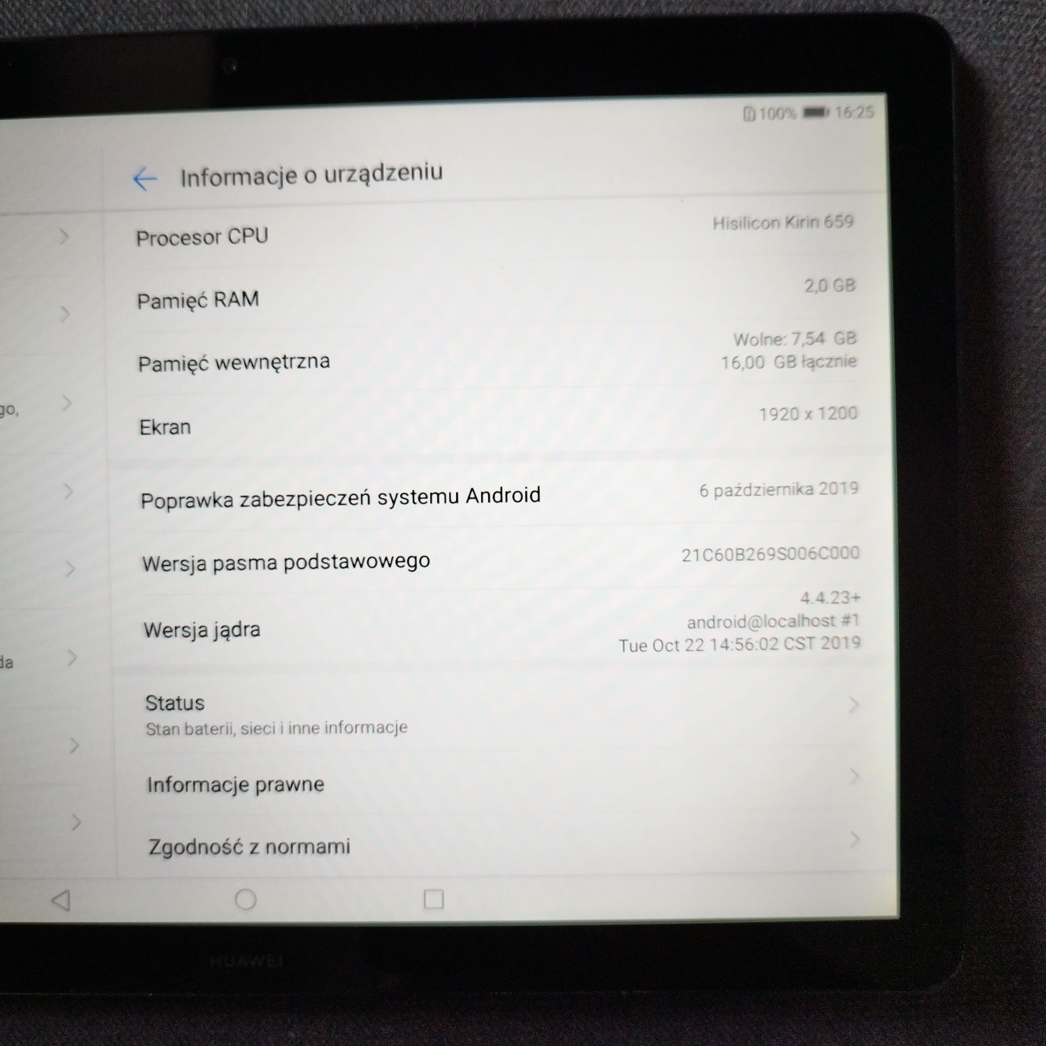 Tablet Huawei MediaPad T5 super stan pudełko