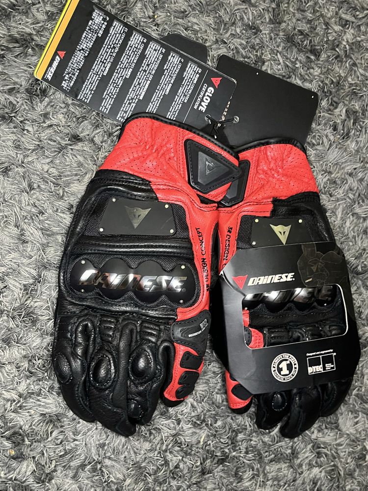 Luvas Dainese 4 stroke black and red