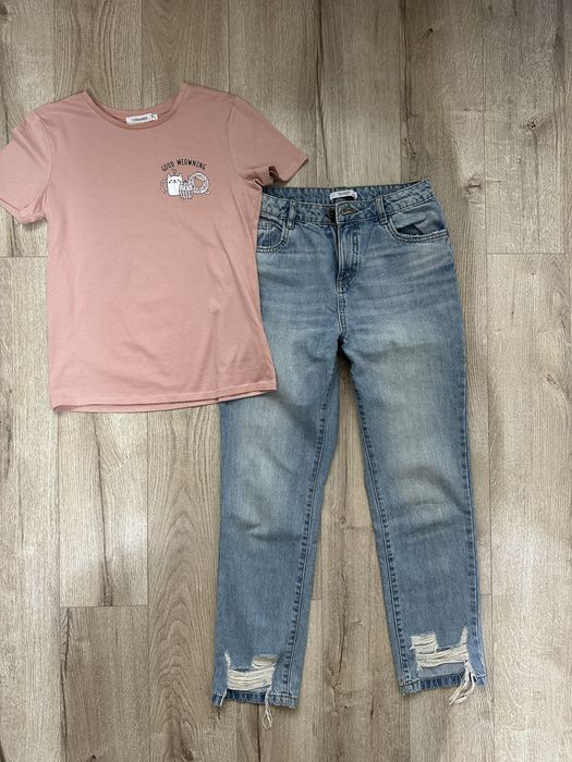 Джинси +футболка на дівчинку