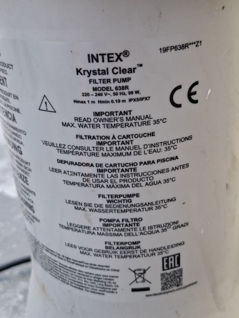 Pompa basenowa intex