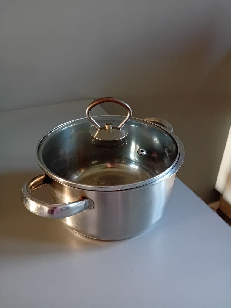Garnek na wszystkie rodzaje kuchni z przykrywką