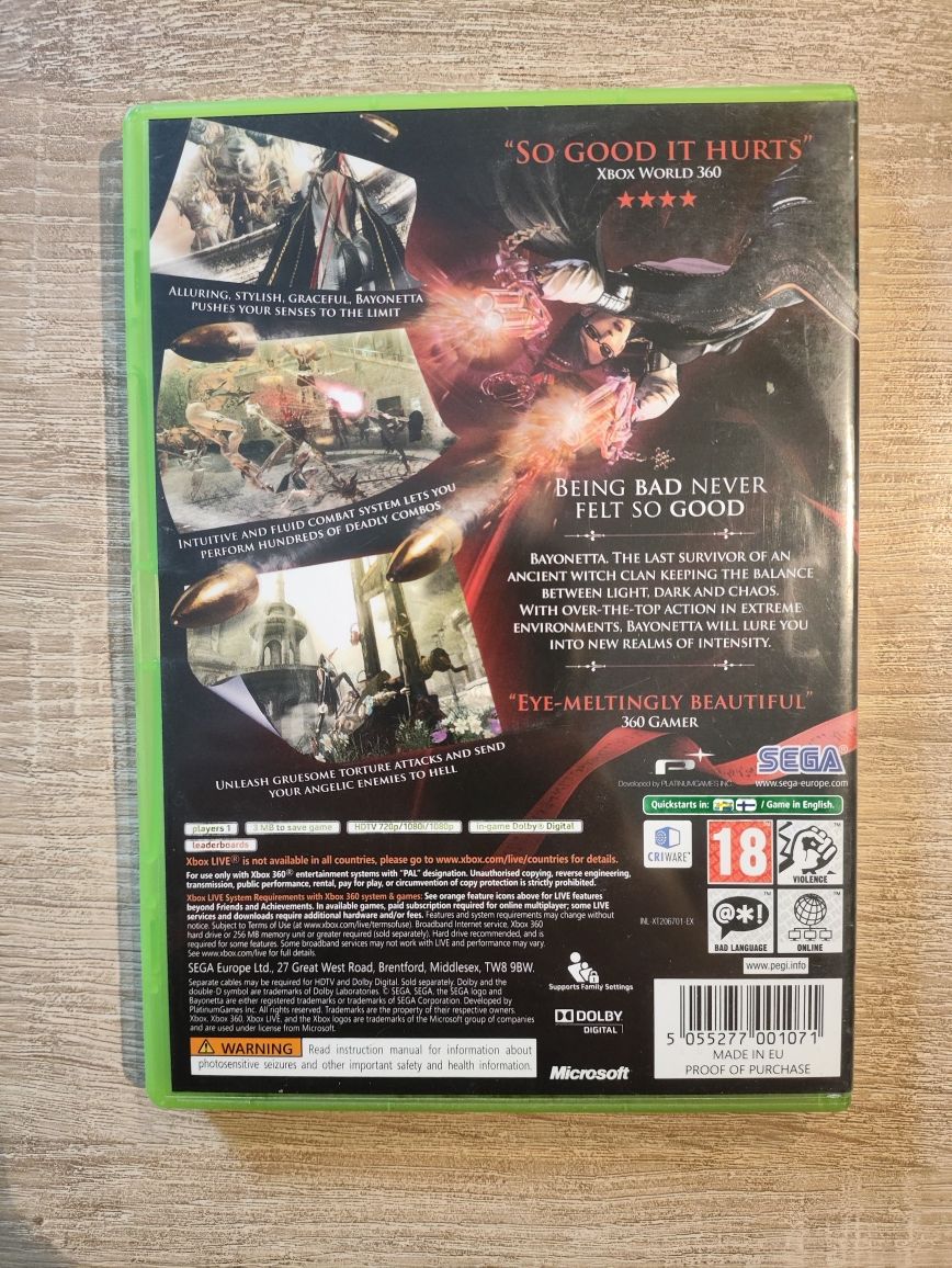 Bayonetta Xbox 360 PEGI