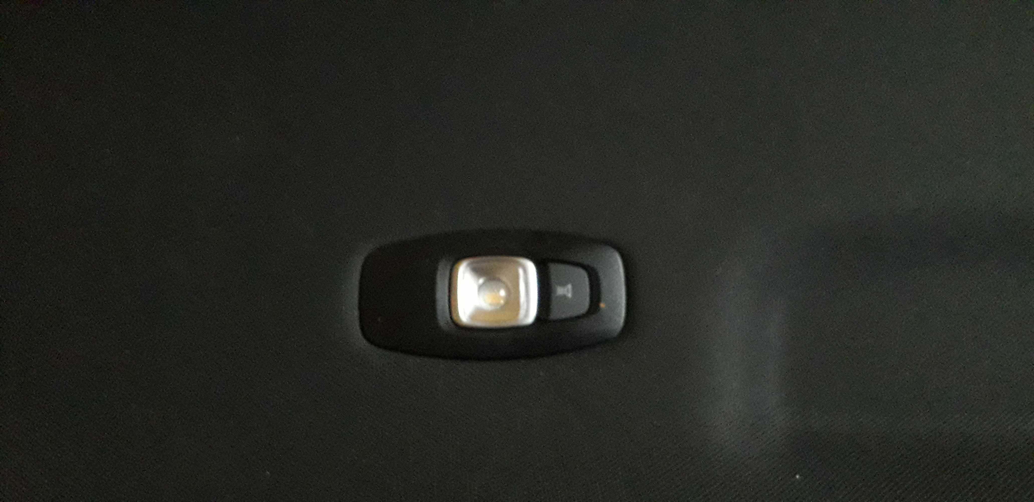 renault clio v podsufitka czarna/rs z plastikami i daszkami lampki led