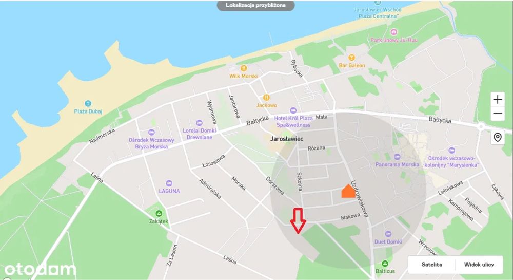 Działka inwestycyjna budowlana Jarosławiec nad morzem