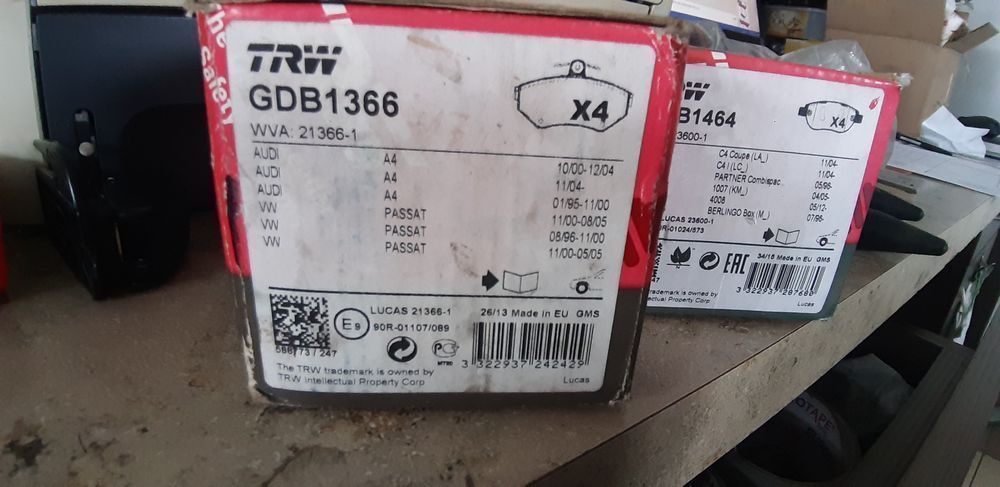 Klocki Hamulco Golf IV Octavia Fabia A3 TRW GDB 1366 GDB1366 WYPRZEDAŻ