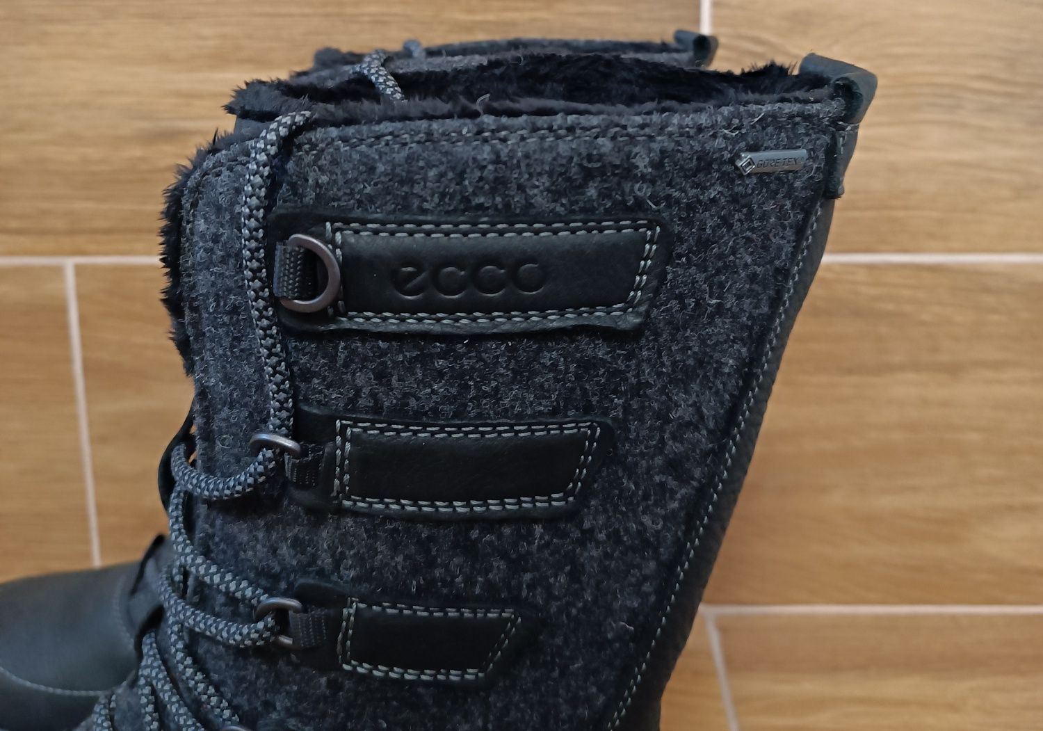 Nowe Buty Ecco Noyce Gore-Tex Skórzane Wodoodporne Zimowe r.39