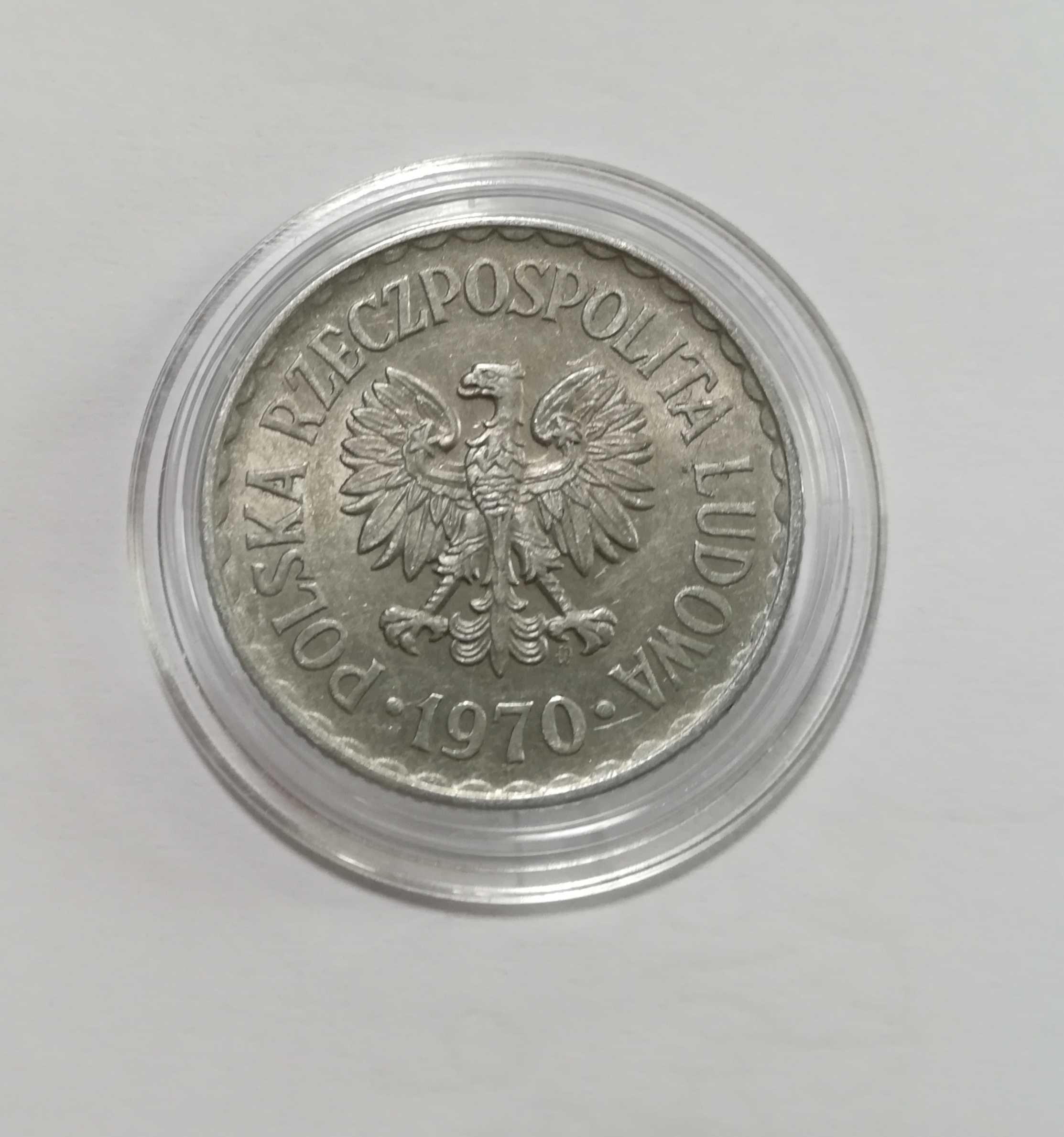 Moneta 1 zł z 1970 r, stan doskonały