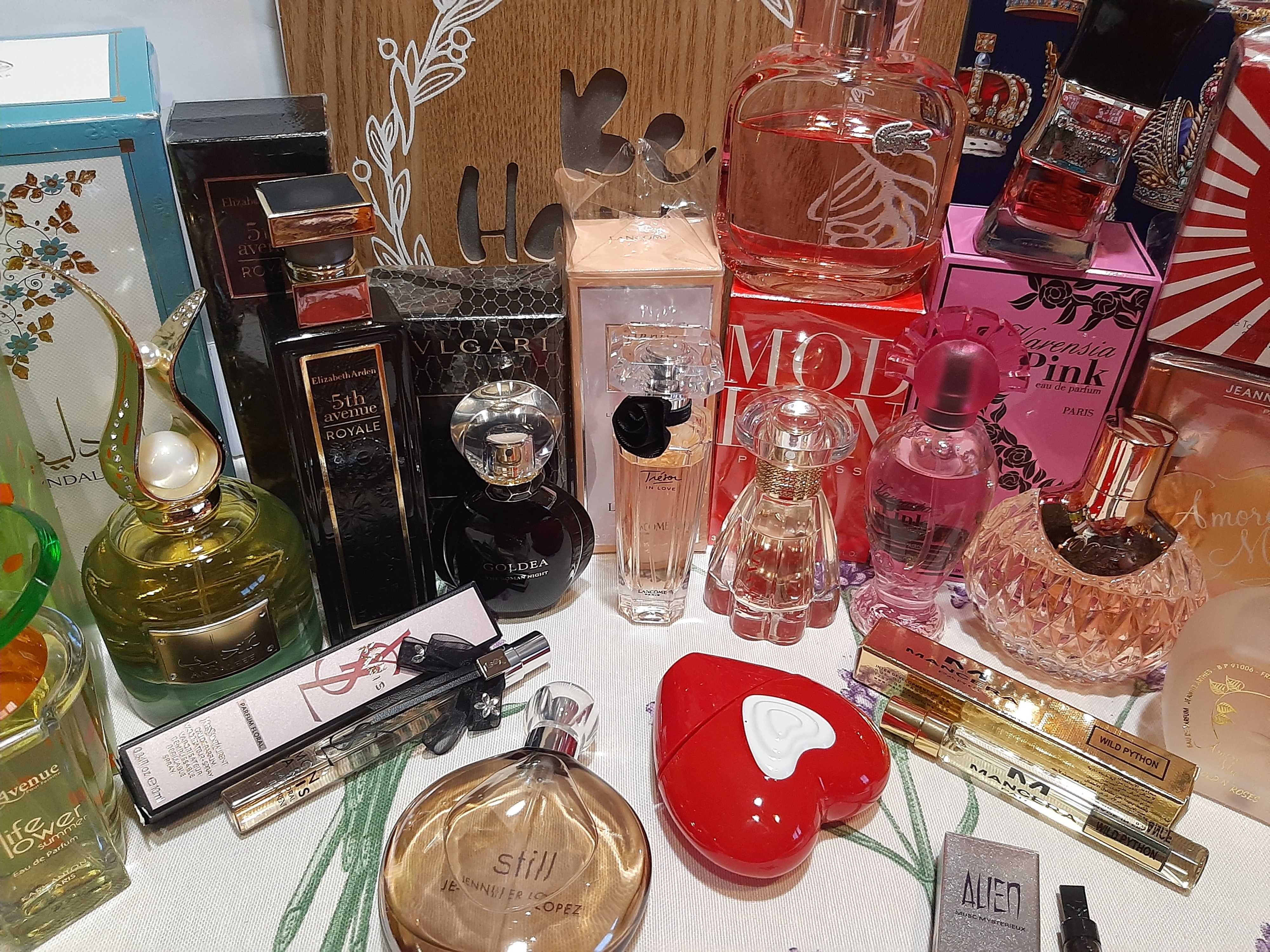 Парфуми Bvlgari Lanvin Lacoste ASDAAF Elizabeth Arden ESCADA Lancome
