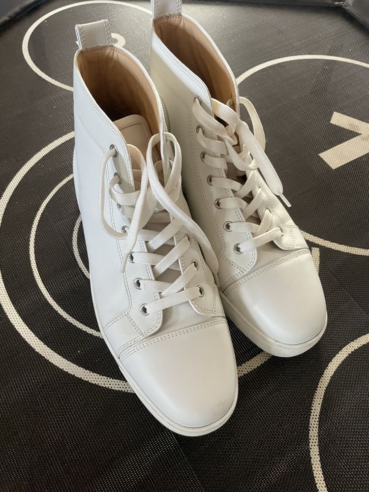 Christian Laboutin męskie wysokie białe trampki rozmiareu 45