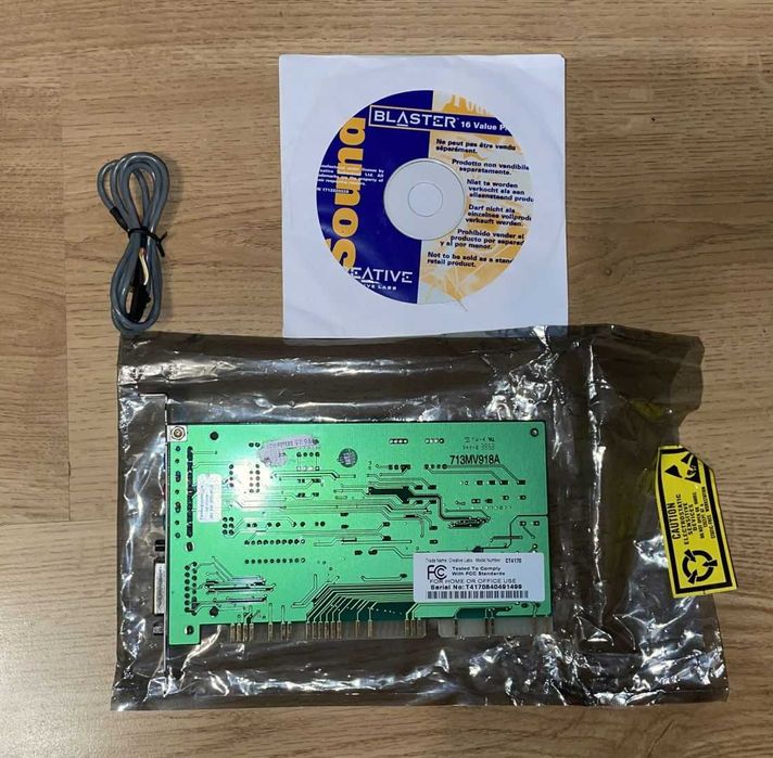 Karta dźwiękowa Creative Sound Blaster Vibra 16XV CT4170 unikalna ISA