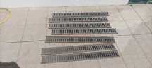 Grelhas galvanizadas 1m X 10Cm.