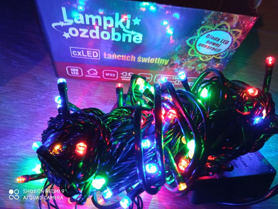 Lampki choinkowe LED 100 sz kolor