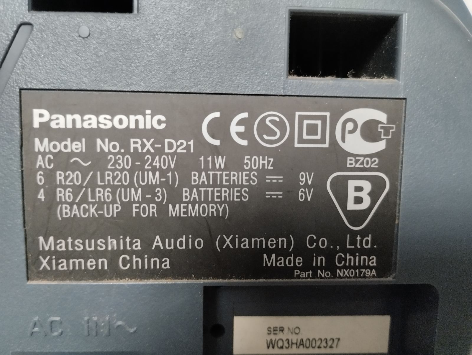 Магнітафон Panasonic rx d 21
