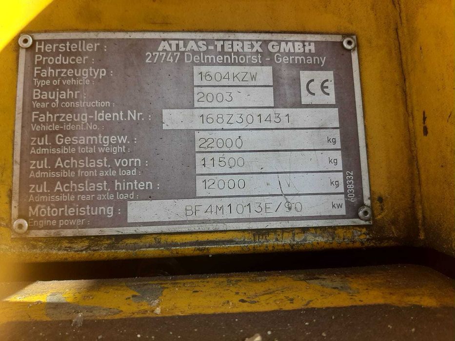 Koparka ATLAS 1604ZW