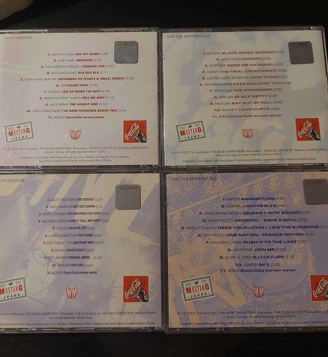 Płyty cd coca cola Pop Dance Rock i Techno