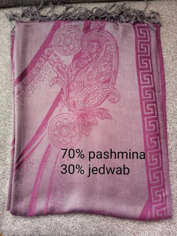 Chusta 70% pashmina 30 jedwab