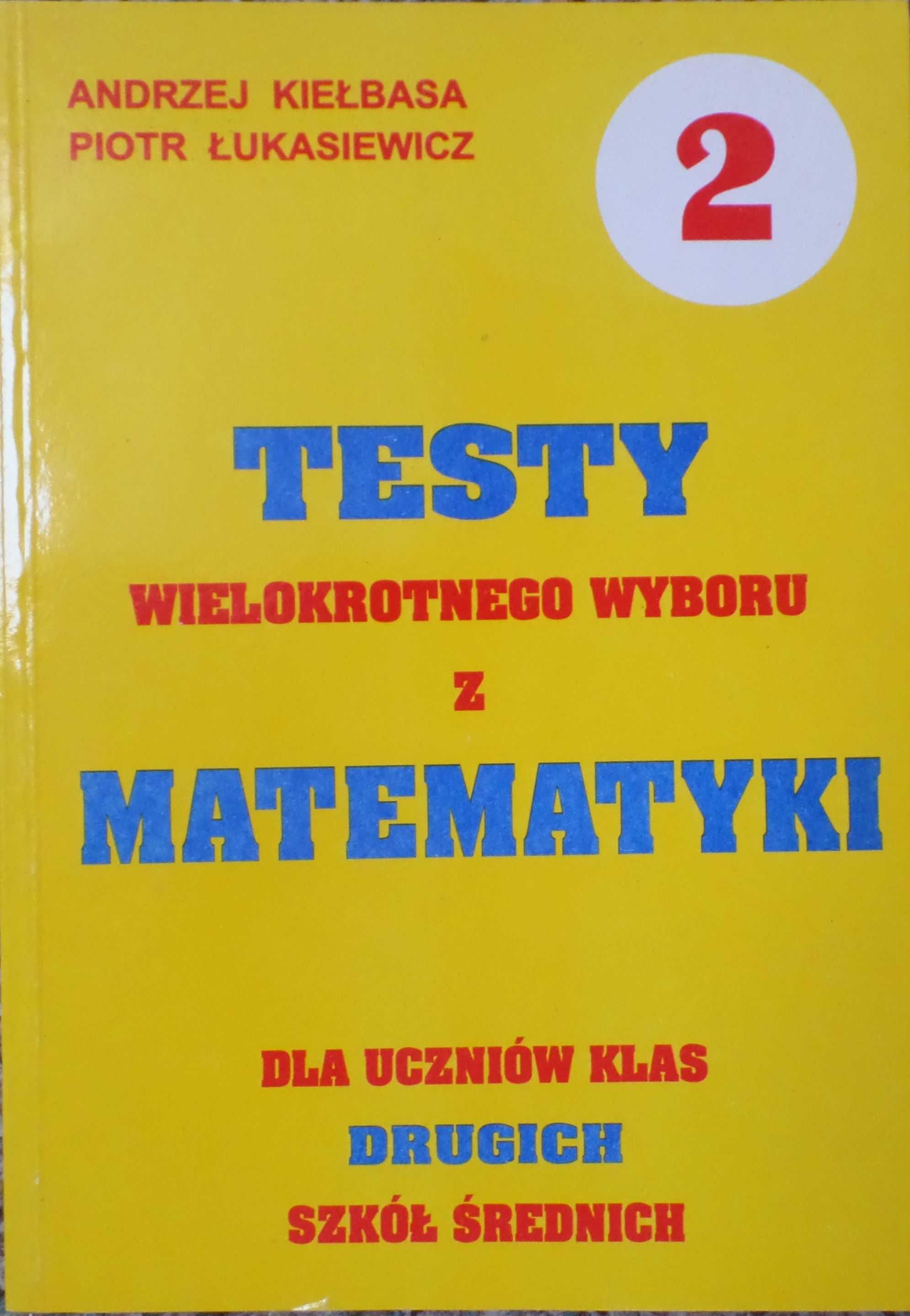 Testy sprawdziany z matematyki klasa 2 LO technikum matura 2024