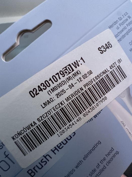 Meriden koncowki do sztoteczki white brush heds