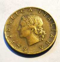 Moneta 20 lirów liść dębu 1958r