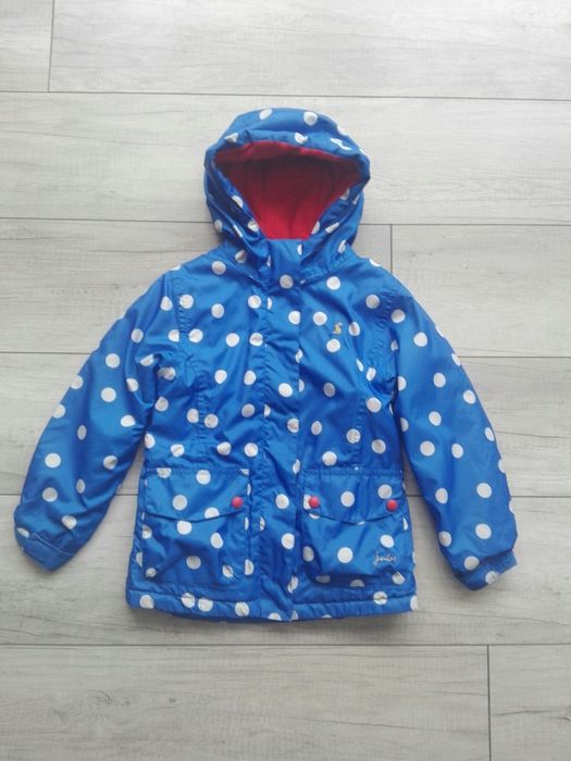 Joules kurtka w kropki na polarze rozm 116