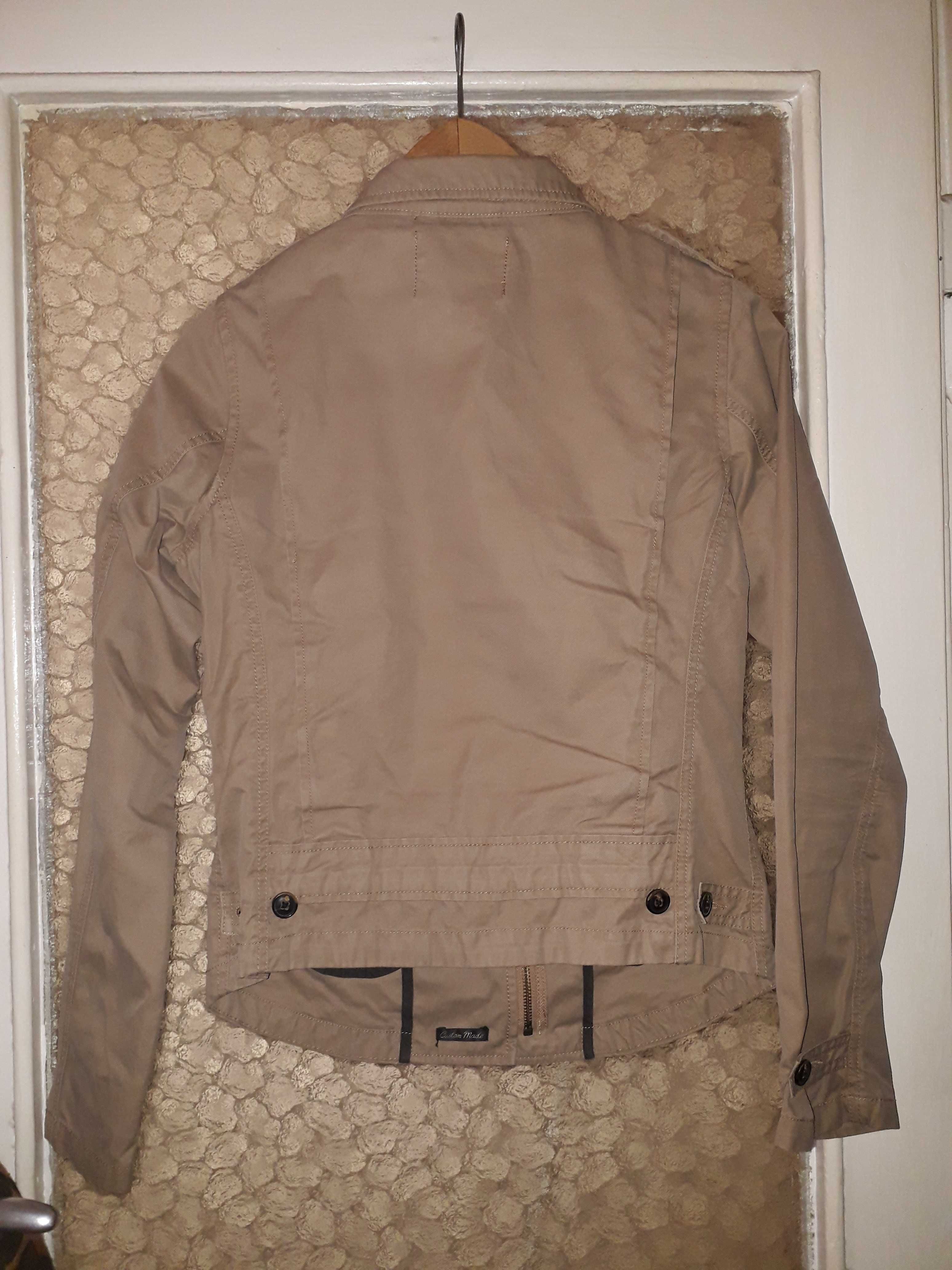 Kurtka jeansowa beżowa biker Scotch & Soda S