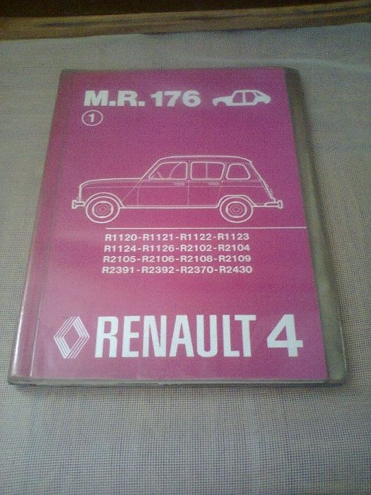 manual renault 4 - 5 - 9 - 11 - 12 - 18 para colecionadores