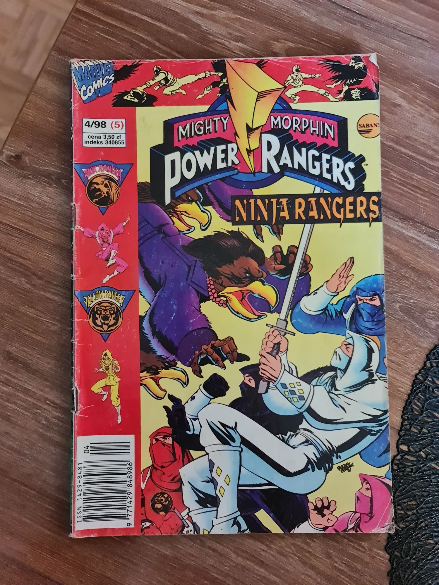 Komiks Power Rangers z 1998