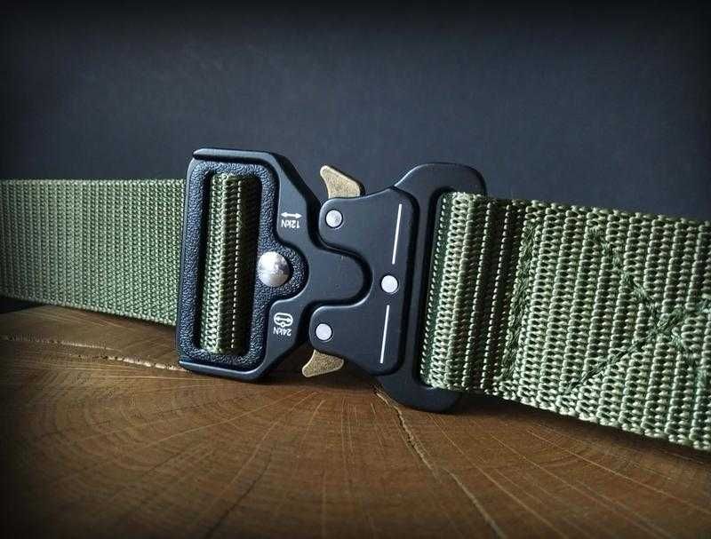 Ремень тактический Assault belt с металлической пряжкой, 140 см, Олива