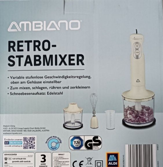 Блендер - міксер.  3 в 1. новий