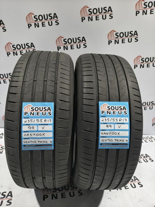 2 pneus semi novos 235-55R17 Hankook - Oferta dos portes
