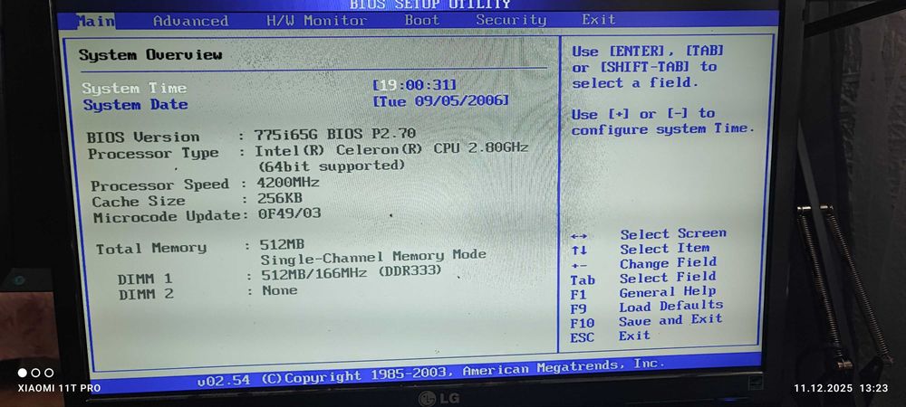 Płyta główna ASRock 775i65G z procesorem Intel Celeron + chłodzenie
