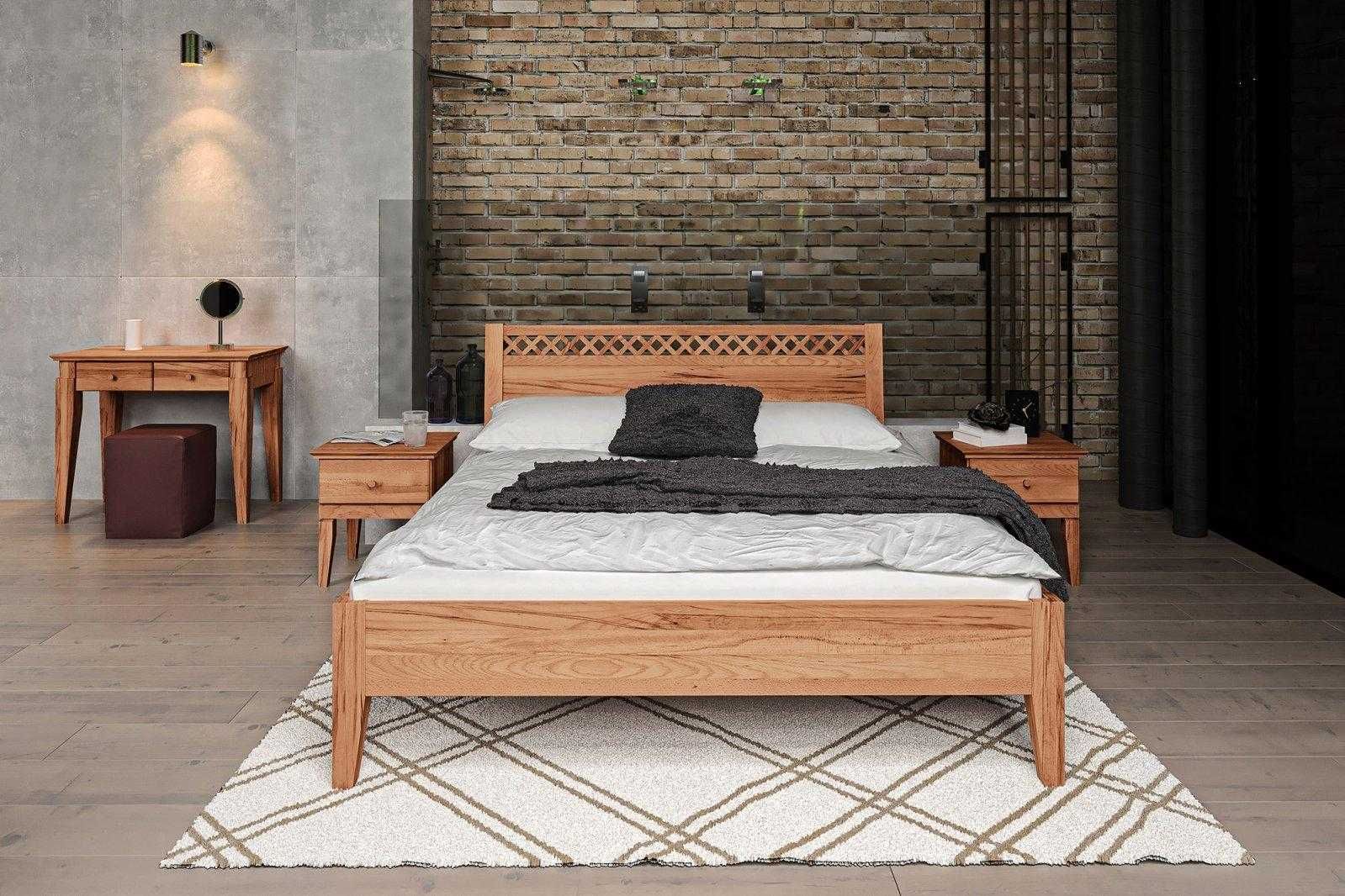 Łóżko z drewna litego marki TheBEDS 120x200 cm.