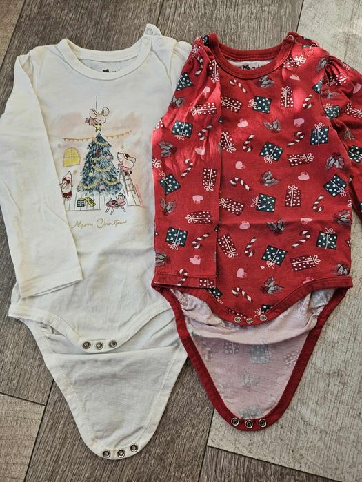 Ubrania świąteczne dla dziewczynki 86/92, 9szt.
