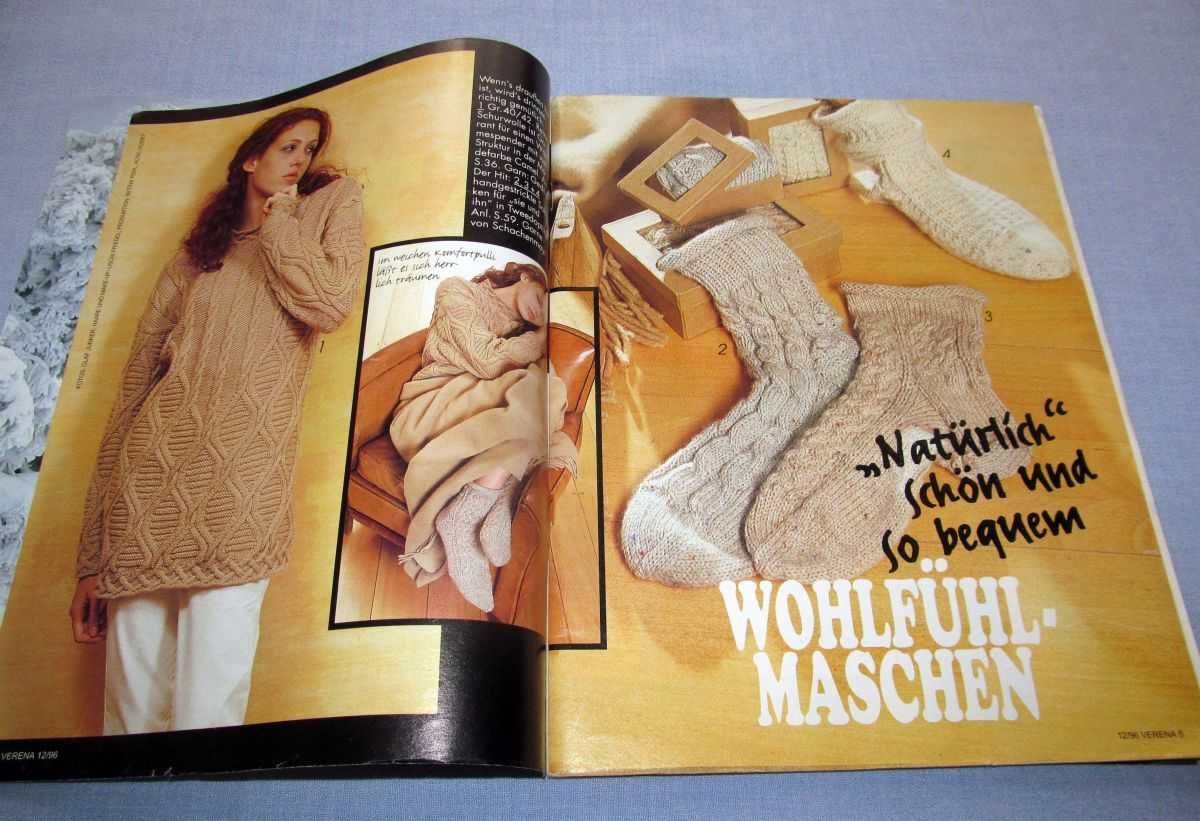 VERENA 12/1996 wzory modne swetry modele