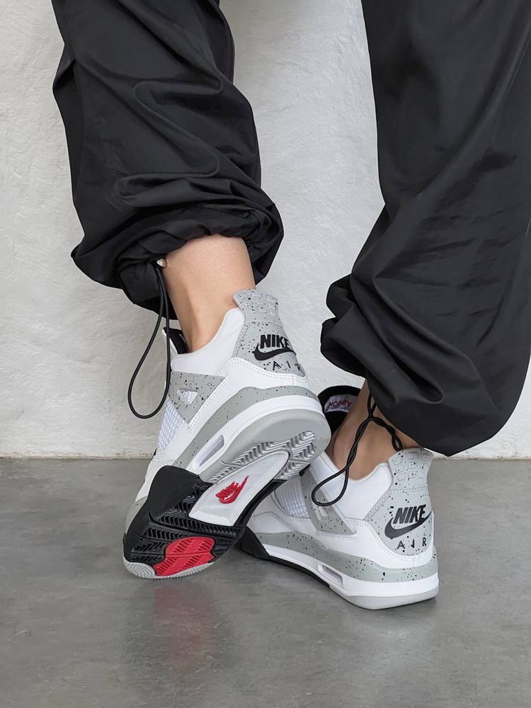 Buty Nike Air Jordan Retro 4 White Cement 36-45 unisex trampki