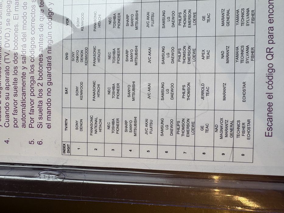 Comando TV sat dvd vcr universal