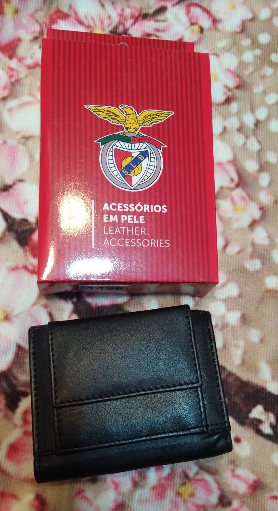 Carteira em pele Benfica oficial