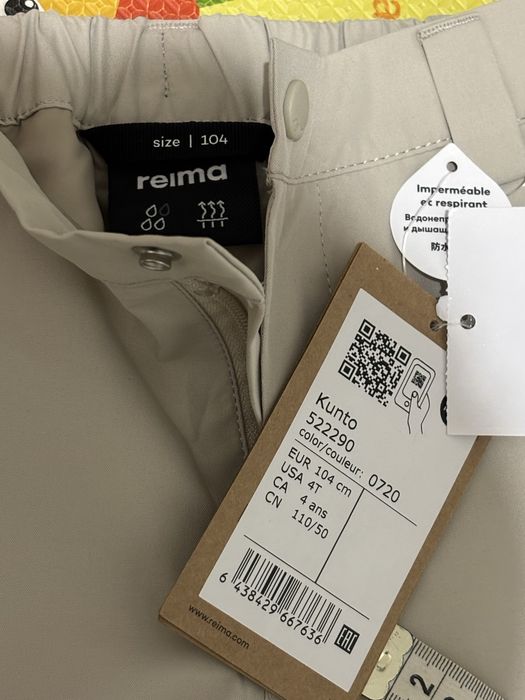 Штаны демисезонные Reima 104 новые
