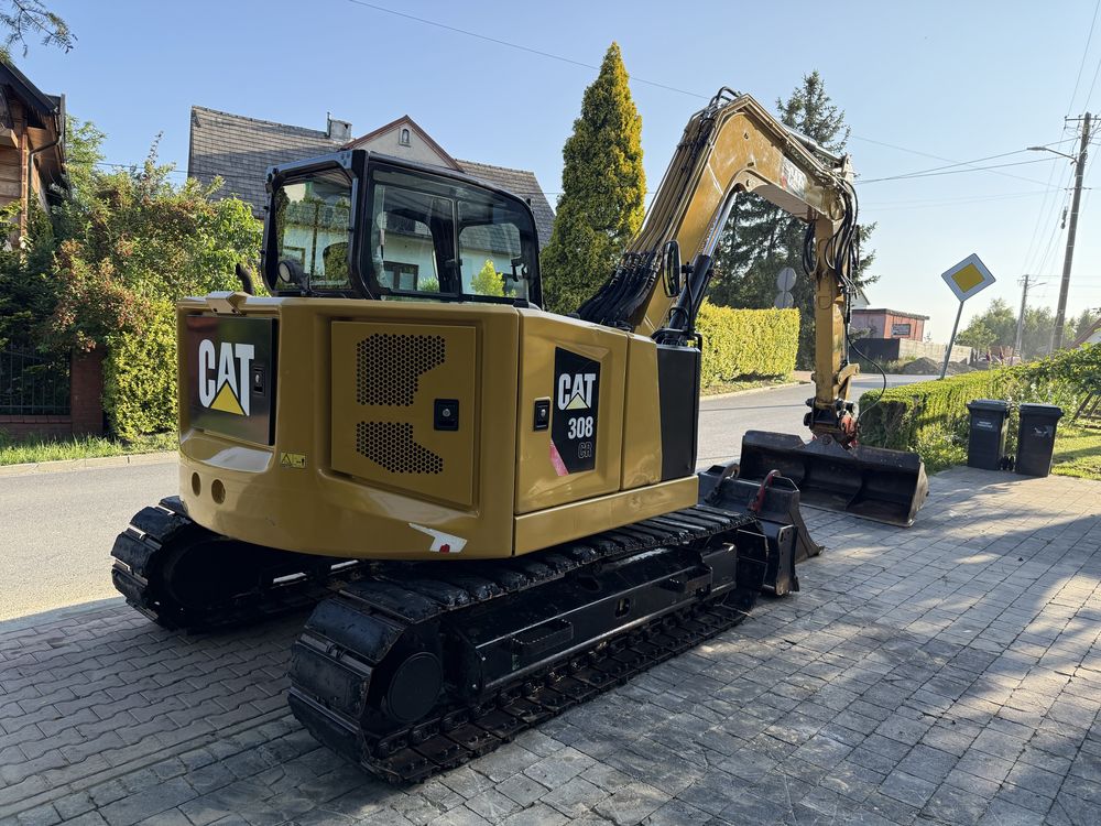 Minikoparka Caterpillar CAT 308 CR 07A z Niemiec 8ton 2700mth
