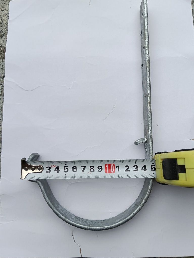 Haki rynnowe 36 szt ocynk solidne  150 mm nadkrokwiowe