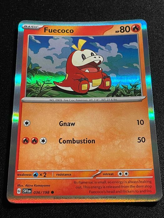 Carta Pokémon Fuecoco 36/198 Scarlet & Violet