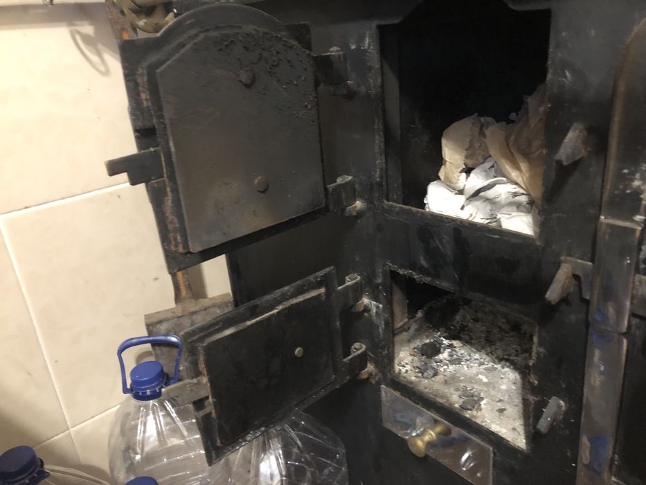 Fogao a lenha com caldeira