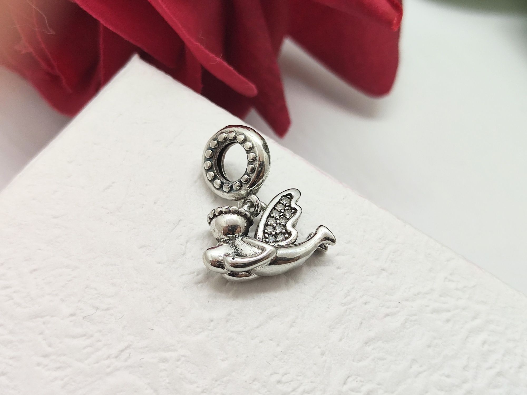 Charm's zawieszka srebrna aniołek srebro S925